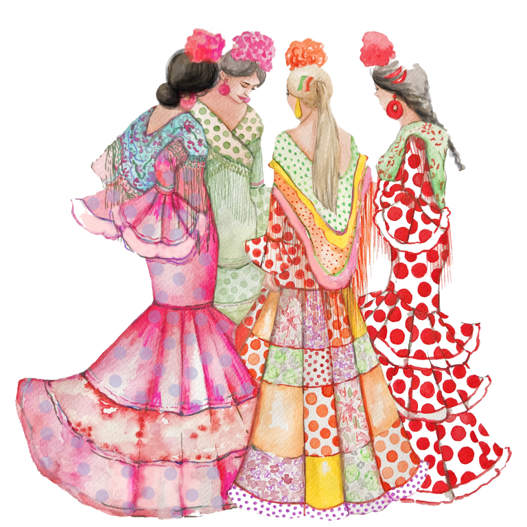 Alquiler Traje de flamenca mujer